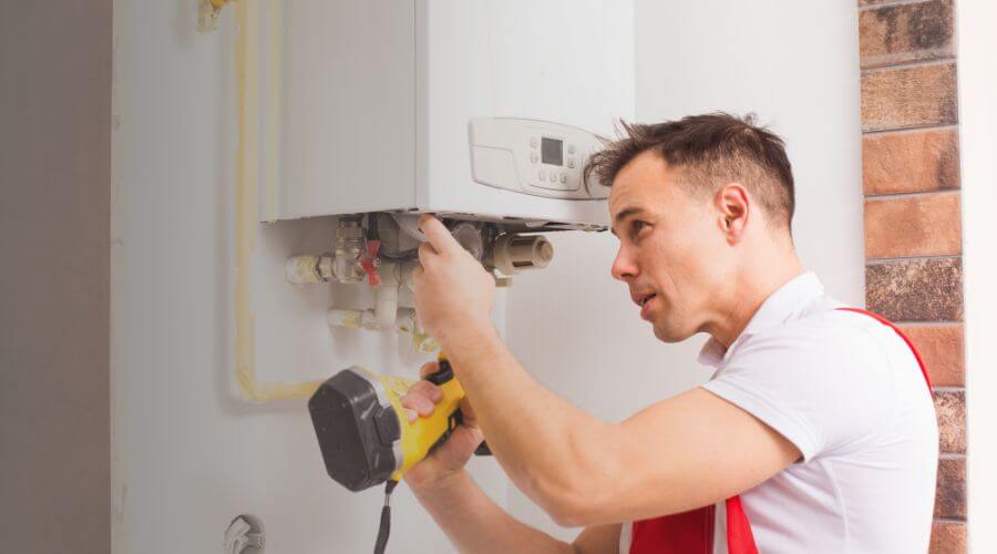 Local tankless water heater installation in Perrinton, MI
